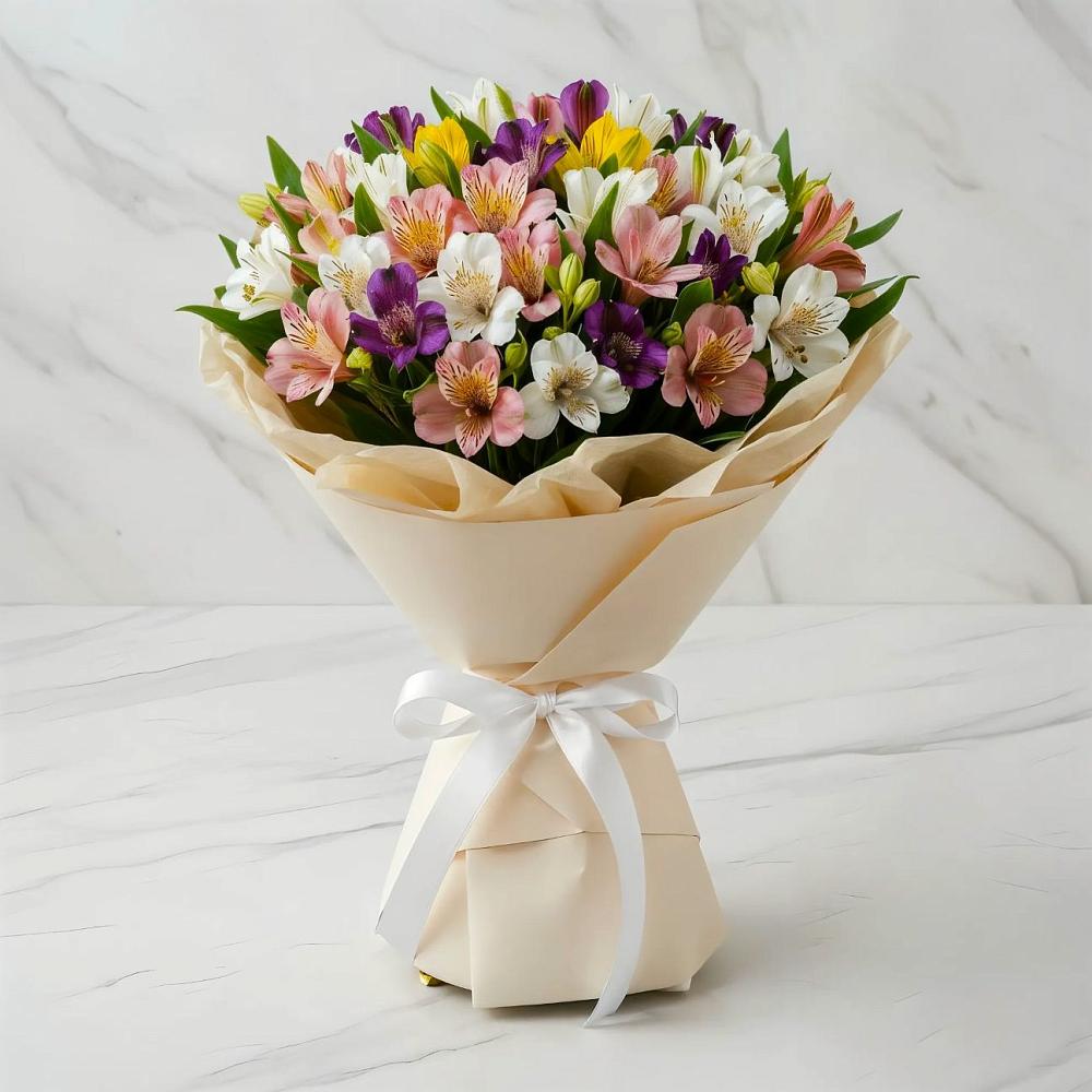 Букет цветов из: Альстромерии в Кутулике