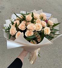 Букет Кремовые розы Латте в Кутулике