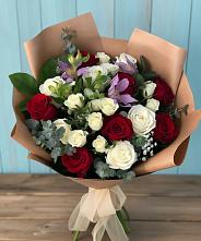 Букет цветов из:  Розы и Альстромерии в Кутулике