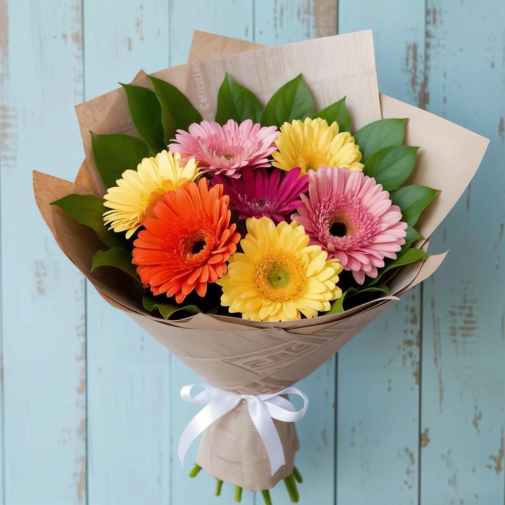 Букет цветов из: Герберы в Кутулике