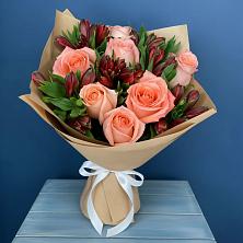 Букет цветов из:  Розы и Альстромерии в Кутулике