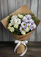 Букет цветов из:  Хризантемы и Розы в Кутулике