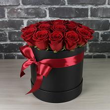 Цветочная композиция из Розы в шляпной коробке #REPLACE_PRED# Кутулике