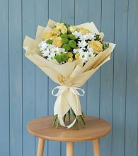 Букет цветов из:  Хризантемы и Розы #REPLACE_PRED# Кутулике