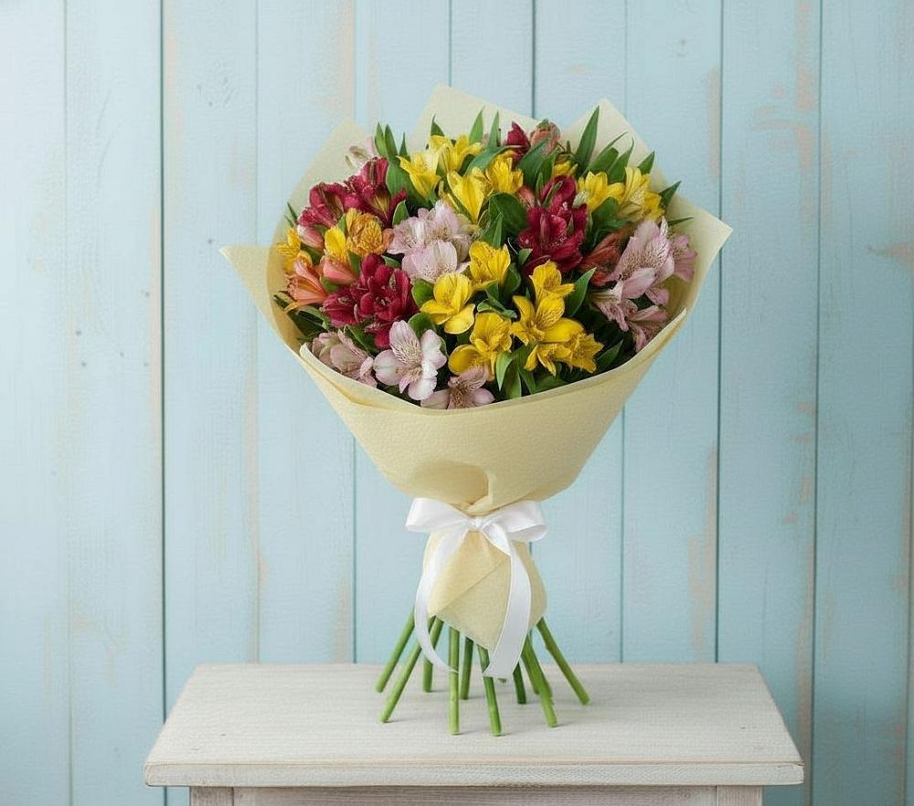 Букет цветов из: Альстромерии в Кутулике