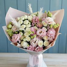 Букет цветов из:  Альстромерии и Розы в Кутулике